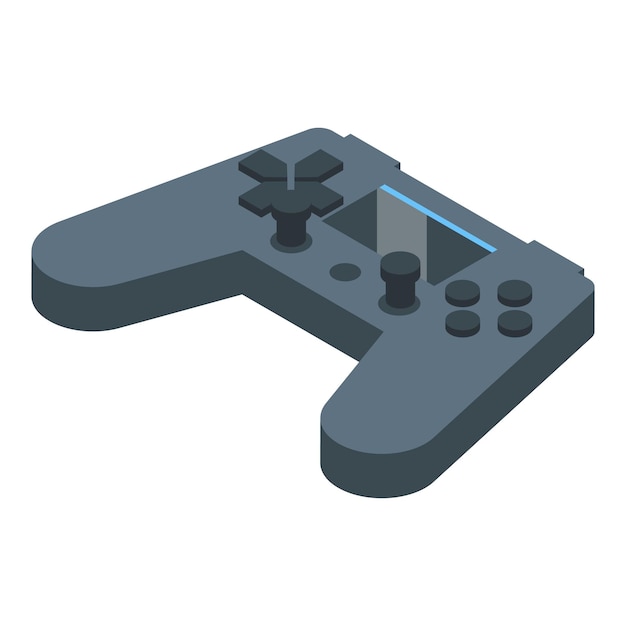 Streamer video game joystick icon Isometric of streamer video game joystick vector icon for web design isolated on white background