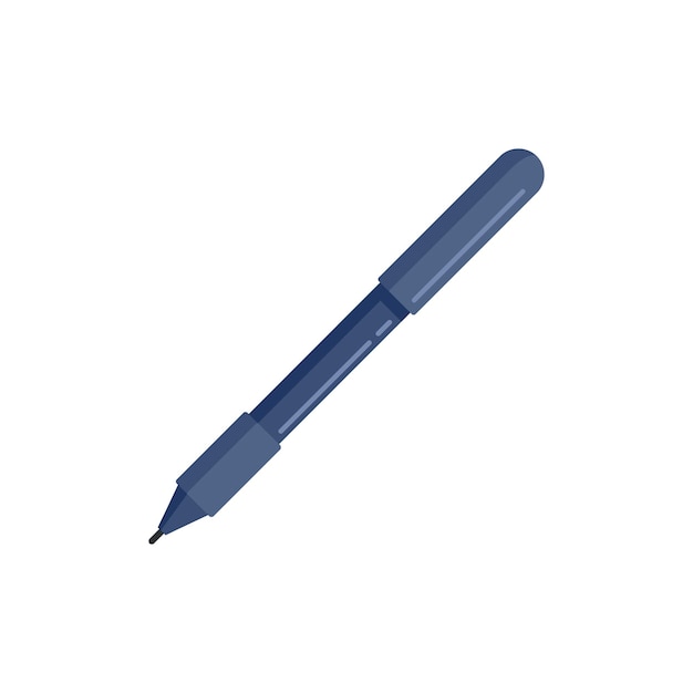 Stroke pencil icon flat vector Nib tool Writer paint isolated