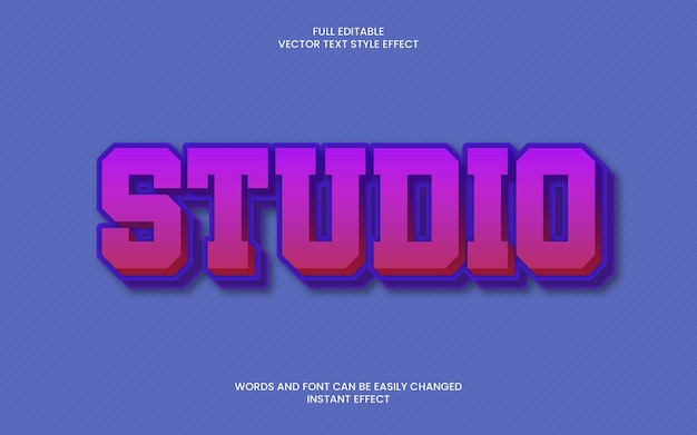 Studiový textový efekt