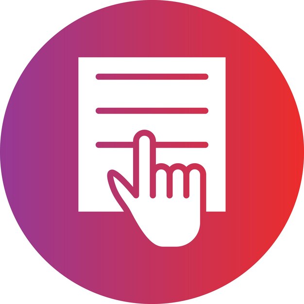 Study Hand Icon Style