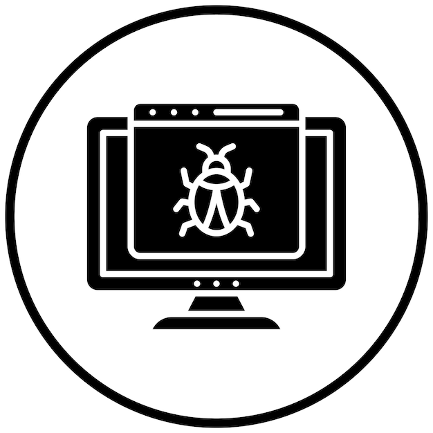 Styl ikony Computer Bug