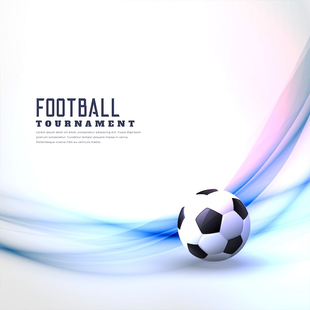 stylish football background with abstract wave