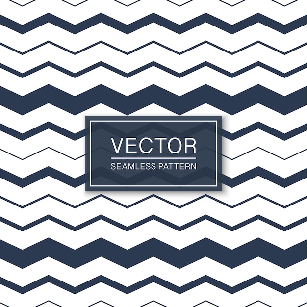 stylish seamless striped pattern blue and white zigzag texture vector textile background