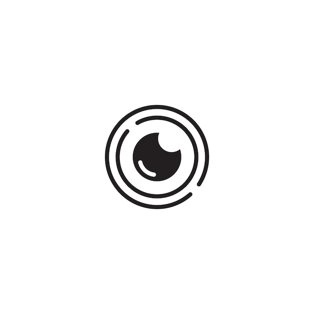 Stylized eye icon observing showing vision concept