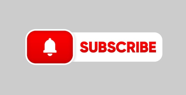 subscribe button bell button for social media red button subscribe to channel and blog marketing