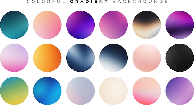 subtle color background set for apps vector eps design