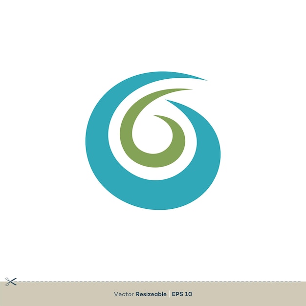 Swirl Swoosh Vector Logo Template Illustration Design Vector EPS 10