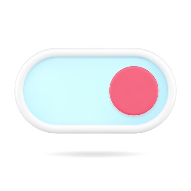 switch button 3d icon red knob for switching and adjusting electronic device