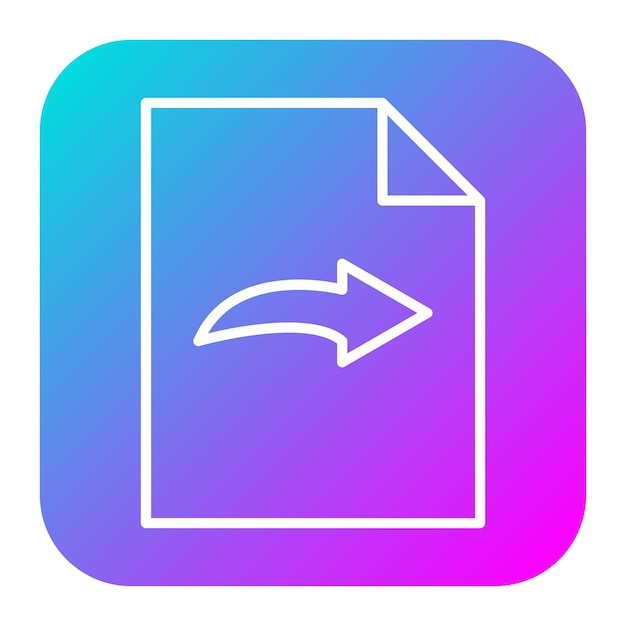 Symlink File vector icon Can be used for Documents And Files iconset