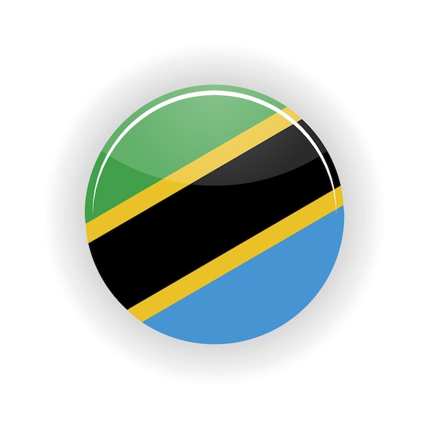 Tanzania icon circle isolated on white background Dodoma icon vector illustration
