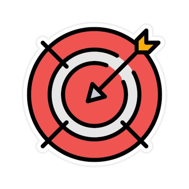 Target icon vector image Can be used for Achievements