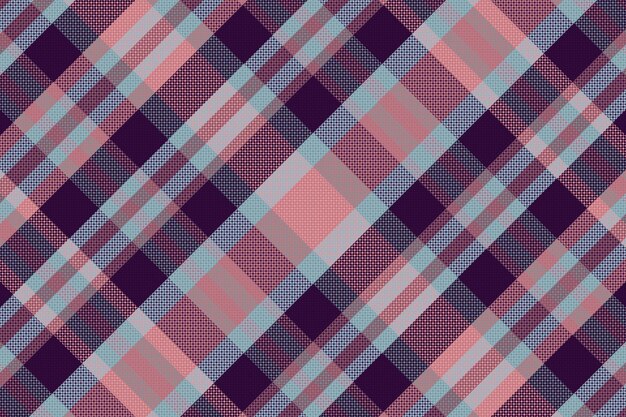 Tartan plaid pattern with texture and retro color Vector illustration