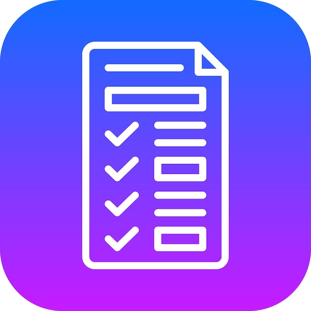 Tasks Checklist Vector Illustration