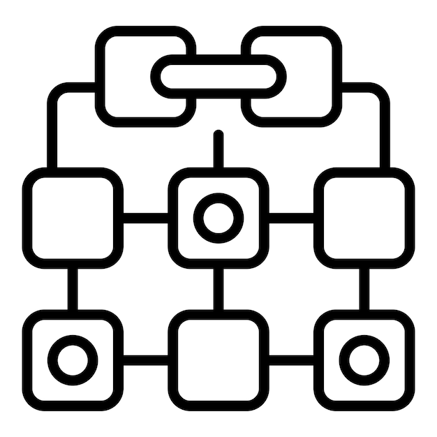 Teamwork process icon outline vector Work project Manager marketing