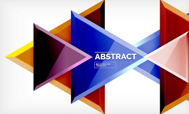 Tech futuristic geometric 3d shapes minimal abstract background