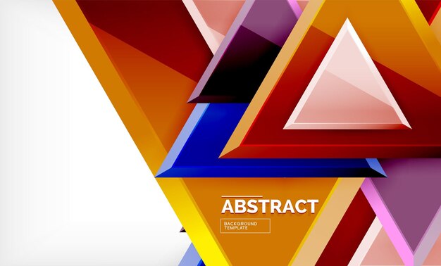 Tech futuristic geometric 3d shapes minimal abstract background