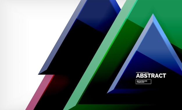 Tech futuristic geometric 3d shapes minimal abstract background