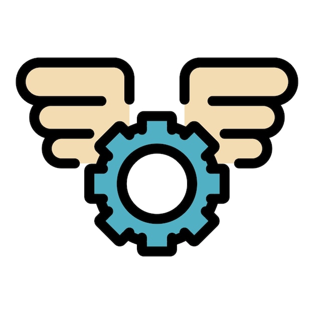 Technical problem icon Outline technical problem vector icon color flat isolated