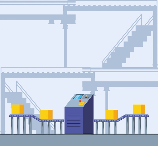 Technified factory scene 