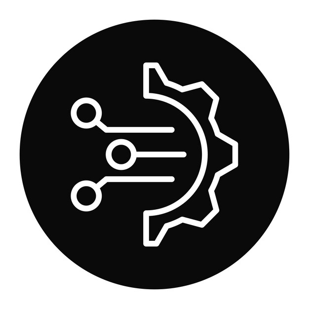 technology icon vector image can be used for robotics