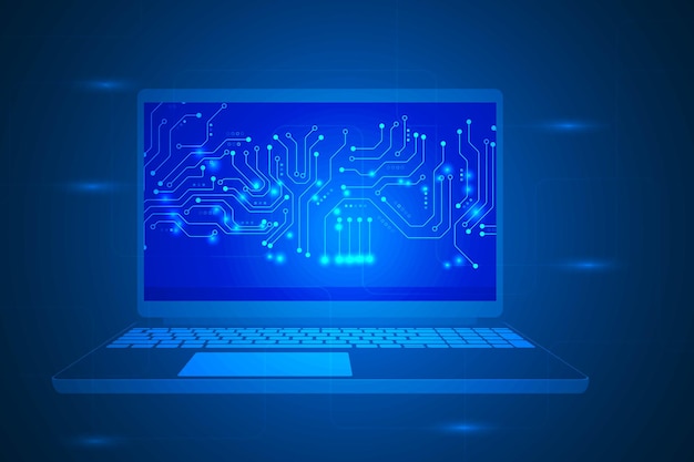 technology laptop illustration communication data security. laptop security abstract.