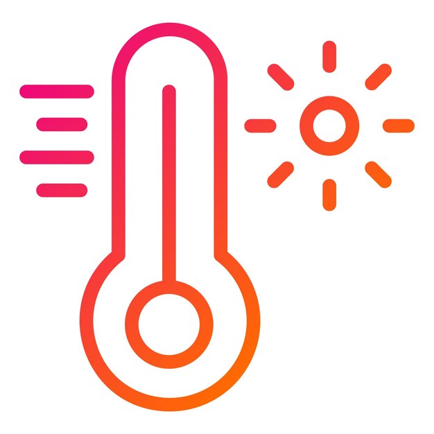 Temperature Vector Icon Design Illustration