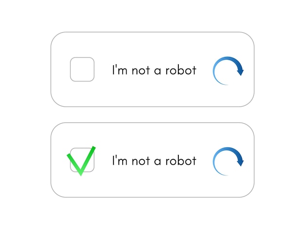 template for entering captcha i'm not a robot