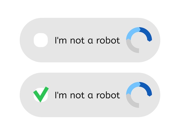 template for entering captcha i'm not a robot