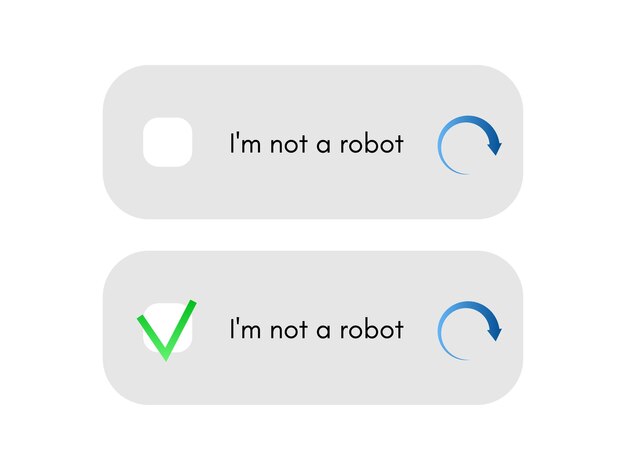 template for entering captcha i'm not a robot
