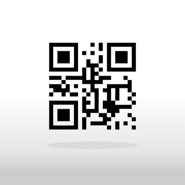 Template scan me Qr code for smartphone