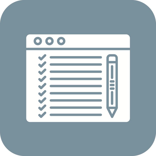 test icon vector image can be used for university