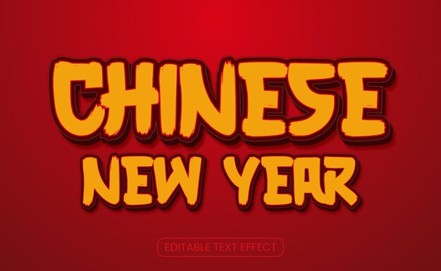Text Effect Chinses New Year