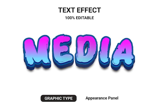 text effect font style fully editable eps file