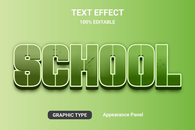 text effect font style fully editable eps file