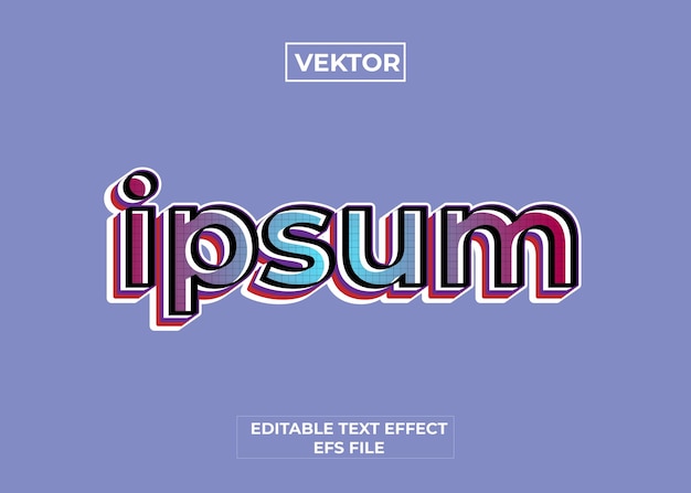 text effect ipsum