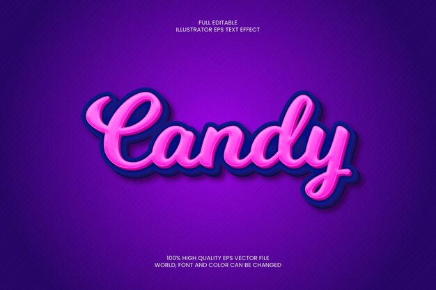 Textový efekt Candy
