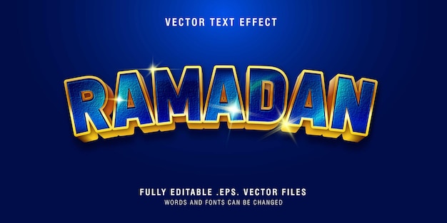 Textový efekt Ramadan, plně editovatelný