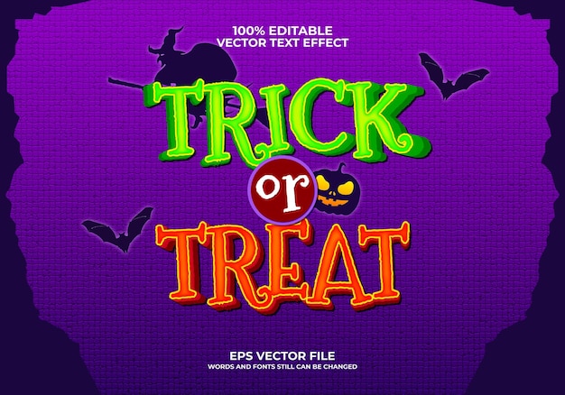 Textový efekt Trick or Treat