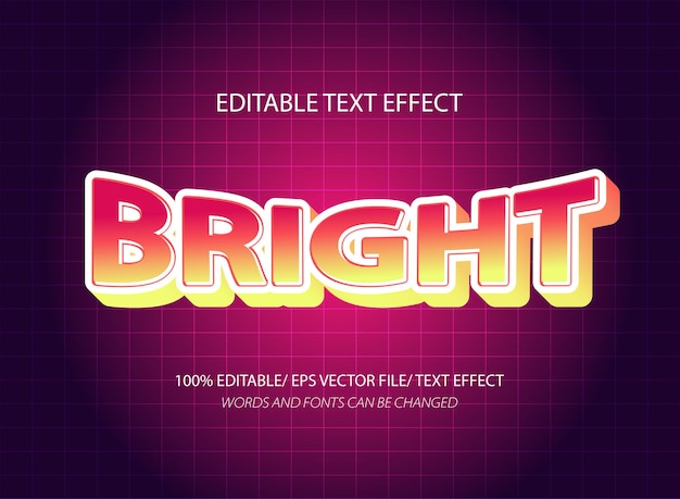 Textový efekt v jasném stylu