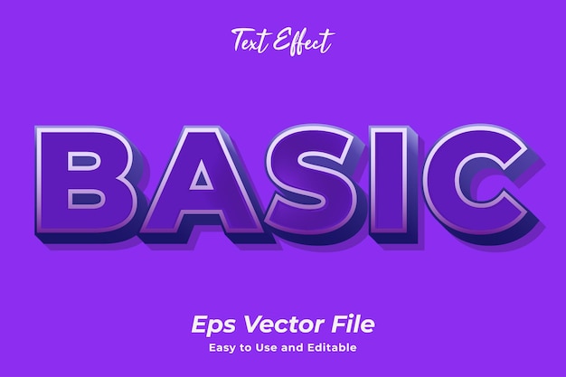 Textový efekt základní editovatelný