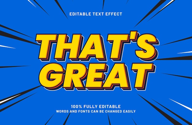 thats great editable text effect in simple style