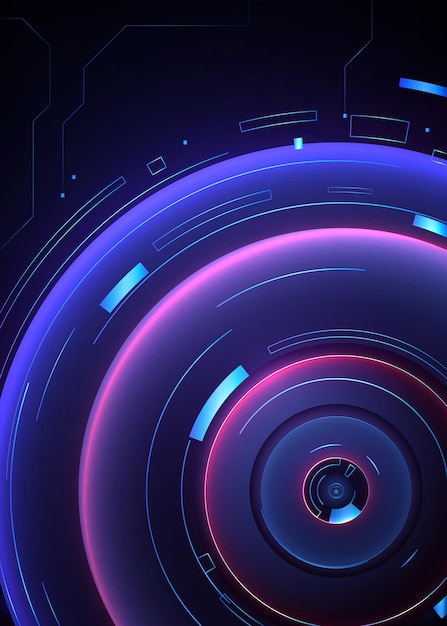 The cyber digital background and furturistic technology