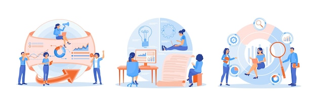 The finance team analyzes data and creates financial reports