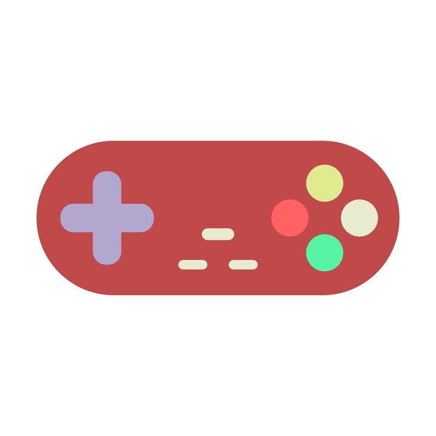 the game console is red in color with a minimalist look