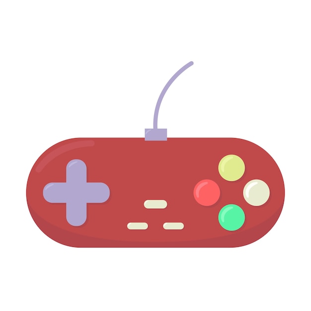 the game console is red in color with a minimalist look