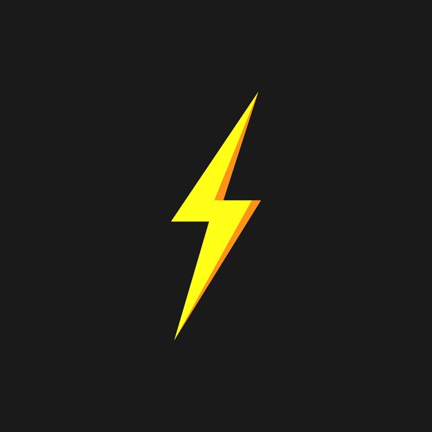 Thunder and bolt lighting elements Flash icons set Elestric blitz Vector thunderbolt on white background