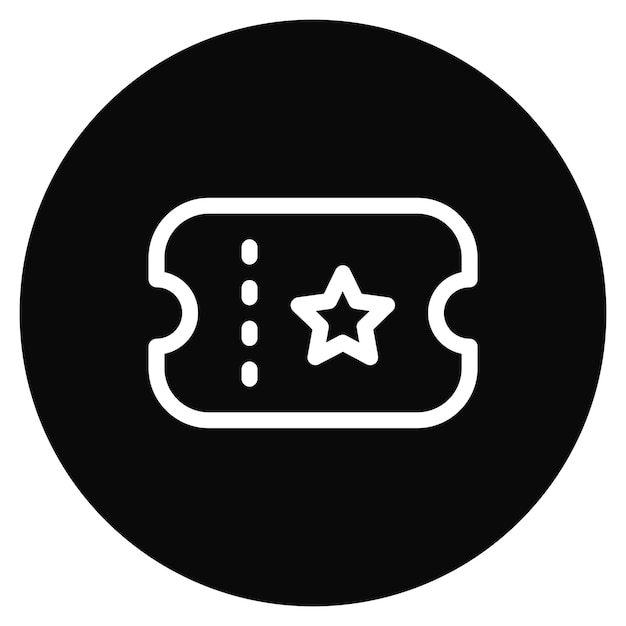 Ticket icon vector image Can be used for UI