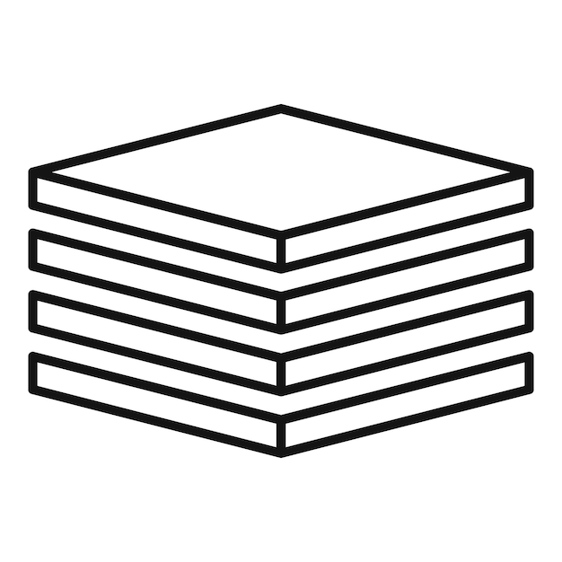 Tiler stack icon Outline tiler stack vector icon for web design isolated on white background