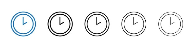 Time icon Outline vector logo for web ui