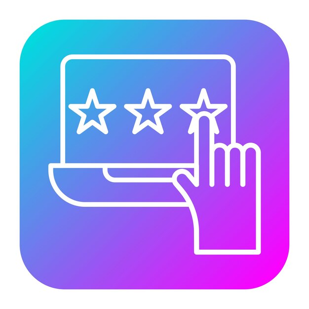 Top Rated vector icon Can be used for Customer Feedback iconset